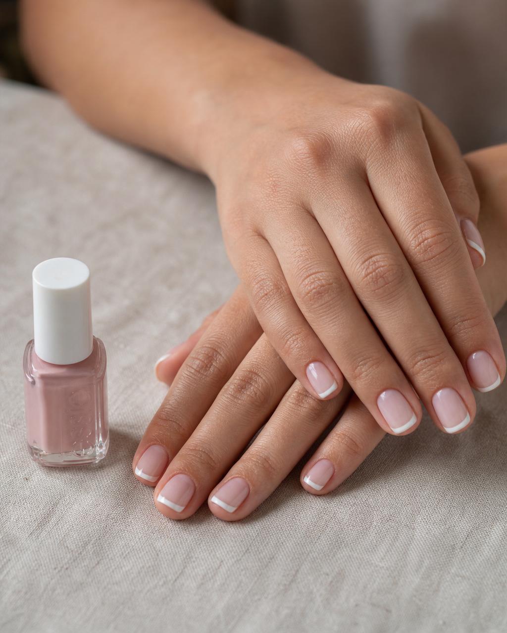 Classic neutral manicure